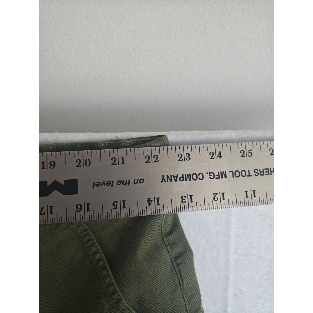 Terra & Sky Womens Utility Cargo Bermuda Shorts 24W Olive Green Plus Casual - Picture 7 of 10